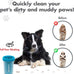 Dexas MudBuster Portable Dog Paw Cleaner, Medium, Blue - Effective Pet Cleaning Solution