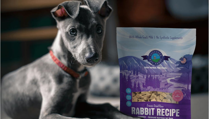 Shepherd Boy Farms Freeze Dried Raw Dog Food Rabbit Recipe All Natural High Protein Complete Meal 14oz Made in USA
