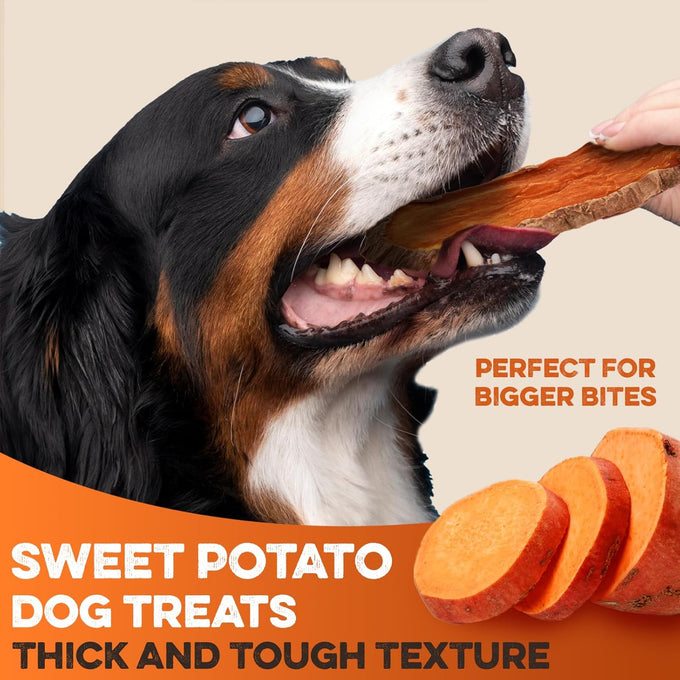 Brutus & Barnaby usa-grown sweet potato dog treats for sensitive stomachs, single ingredient, hypoallergenic
