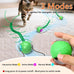 Giociv Interactive Cat Toys for Bored Cats with Chirping Centipede Motion Wake-up Motor Cat Ball