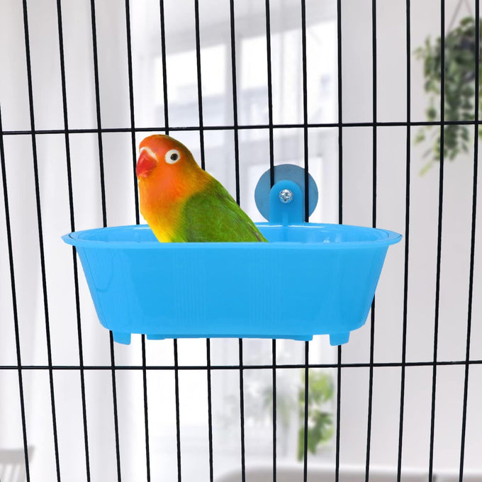 Wontee Bird Bath Mirror Toy for Small Breeds Parrot Canary Budgies Parakeets