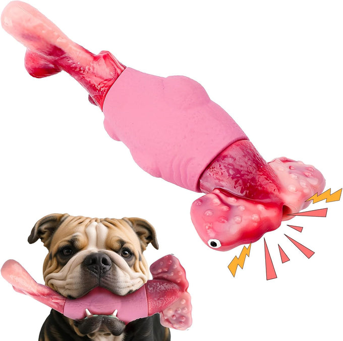 Bikisens hammerhead shark dog toys for aggressive chewers, green, 8.46in, medium/large breed