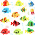 Weewooday 20 Pcs Artificial Moving Fishes Plastic Floating Lifelike Fish Tank Ornaments Aquarium Decorations Assortment