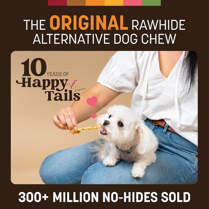 Earth Animal No Hide Stix for Small Dogs - 20 Count Value Pack, Rawhide Free, Chicken, All Natural Chew Sticks