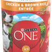 Purina ONE Natural High Protein Dog Food, Tender Cuts in Gravy Chicken and Brown Rice Entrée - 13 Ounce (Pack of 12)