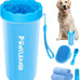 Professional 7-in-1 dog paw cleaner for medium-sized dogs, fits paws 1.5 to 2.5 inches wide, blue