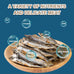 Dried River Fish Minnows - High Protein Natural Food for Turtles, Bearded Dragons, Cats & Tropical Fish (5.5oz)