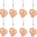 pvnby 4-piece himalayan salt blocks for small pets, natural mineral salts with hook hanging