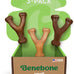 Benebone Wishbone Durable Dog Chew Toy, Medium, Real Bacon, Made in USA for Aggressive Chewers