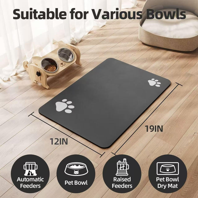 pador pet feeding mat absorbent dog mat for food and water bowl easy clean puppy supplies accessories