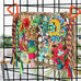 yixund handmade seagrass wall bird toys for parakeets cockatiel conures lovebirds