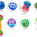 22-piece parakeet bird toy set with colorful bell and rattan balls, safe, non-toxic materials for small birds
