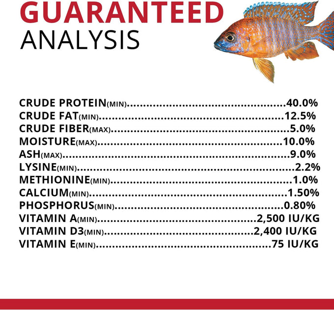 Fluval Bug Bites Cichlid Fish Food, Pellets for Medium to Large Fish, 3.53 oz, Nutrient-Rich Black Soldier Fly Larvae, Made in Canada