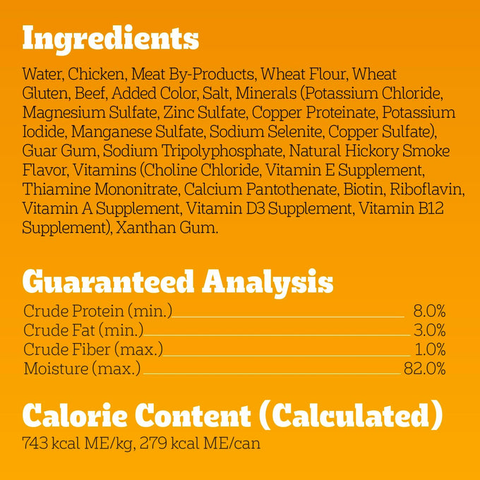 Pedigree Choice Cuts Adult Canned Wet Dog Food with Beef, 13.2 oz
