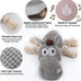 Sedioso Donkey Squeaky Dog Toy, Grey, Lightweight, Natural Cotton, Waterproof, for Small to Large Dogs