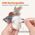 Potaroma rechargeable sparrow cat toy, 4.0 inches, lifelike chirp, touch activated, USB chargeable, soft plush, catnip pouch