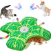 Qraxond Rechargeable Touch Activated Hide and Seek Kitten Toy for Indoor Cats, Blue