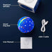 Blue Interactive Dog Ball Toy with 3 Play Modes and Colorful Lights for Medium to Large Dogs