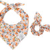 E-clover cute flower dog bandana with matching scrunchie for medium to large dogs - 27.5''x19.3''