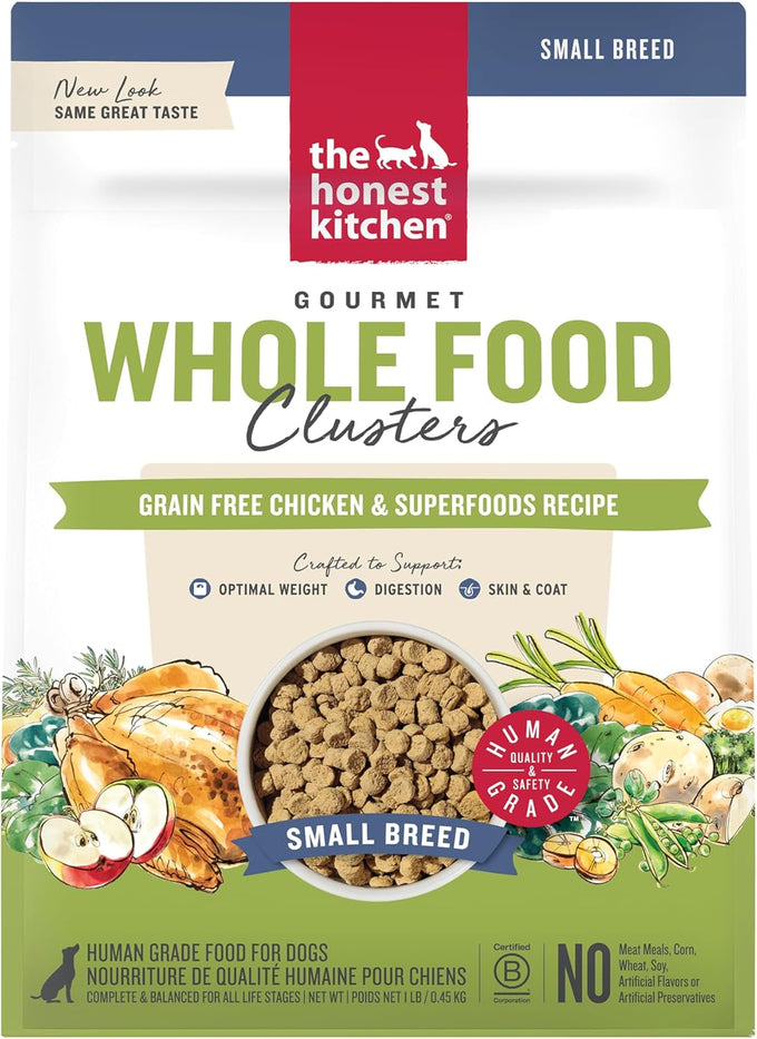 The Honest Kitchen Whole Food Clusters Grain-Free Chicken Dog Food, 1 lb