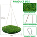 flidrunest large bird foraging mat toys natural bird grass hammock swing toy with hooks climbing perch hanging toy for parakeets and parrots