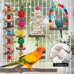 wooden bird perch bird toys parakeet toys accessories for parrot conure cockatiel lovebird parrotlet budgie finches