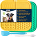 LUKITO 2-pack lick mats for dogs & cats with suction cups and textured surfaces, perfect for anxiety relief and slow feeding