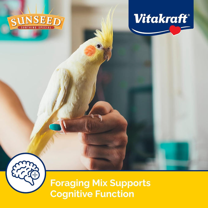 Vitakraft vita smart gourmet cockatiel and lovebird food - 4 pound daily pet bird food with vitamins and minerals
