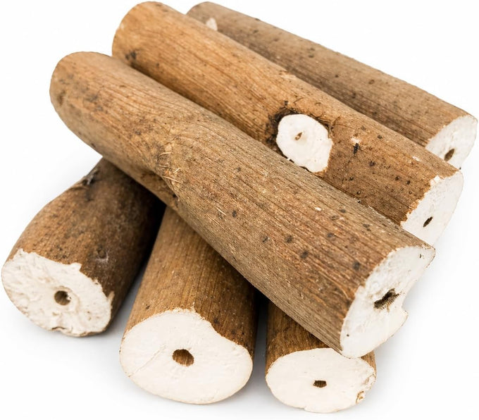 Bonka Bird Toys 1211 Pk6 6-pack natural sola sticks 3 long 1.25 diameter soft chew foraging toy