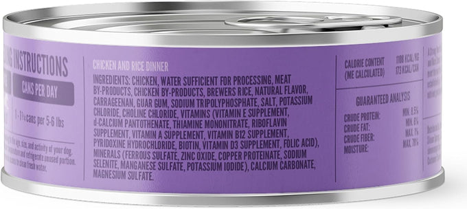 A Strong Heart Wet Dog Food, Chicken & Rice Dinner - 5.5oz, 24-Pack