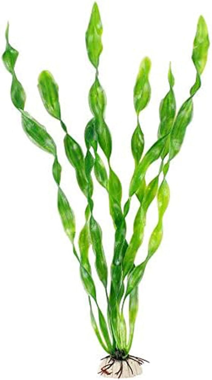 MyLifeUNIT Artificial Seaweed Aquarium Plant Decorations 10 PCS, 12 Inches Tall, Green Plastic PVC