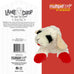 Multipet Lamb Chop Squeaky Dog Plush Toy - 10" Creampuff for Small & Medium Dogs