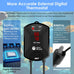 AquaMiracle 500W aquarium heater for 75-120 gallon tanks with dry-run protection and memory function