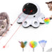 orsda 2-in-1 interactive automatic motion activated cat laser toy with feathers and usb rechargeable