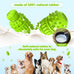 Piffzedo Green Large Natural Rubber Dog Squeaky Toy for Aggressive Chewers