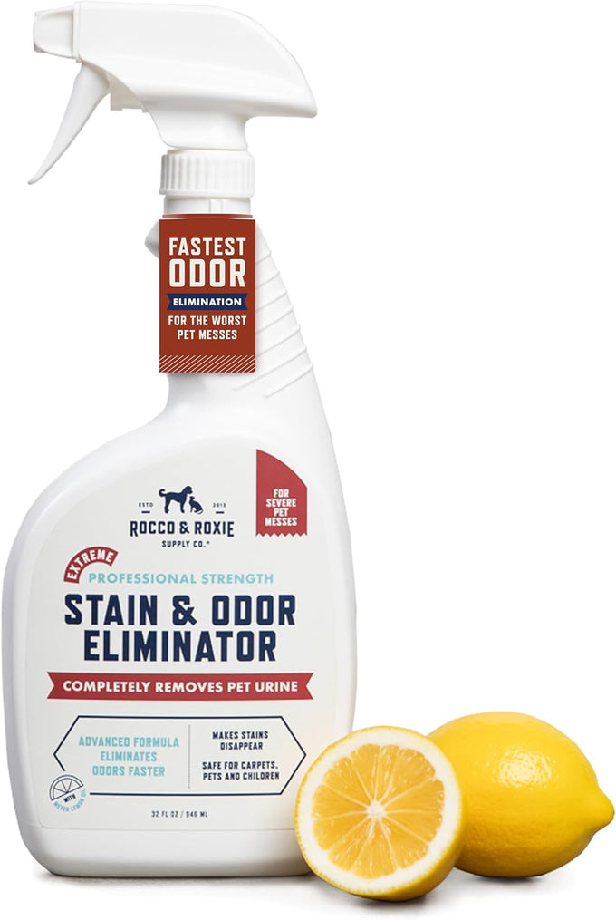 Rocco & Roxie 1-Gallon Pet Enzyme Carpet Stain & Odor Eliminator for Home, Safe for Pets & Children
