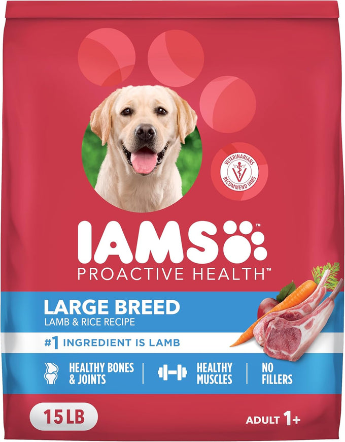 IAMS Proactive Health Large Breed Dry Dog Food, Chicken, 30 lb