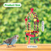 Multicolored wooden bird toys for medium and small birds, perfect for parakeet, parrot, conure, cockatiel, and budgies.