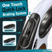 Retractable dog leash for 2 dogs with 360° swivel hook, one-button lock and ergonomic handle