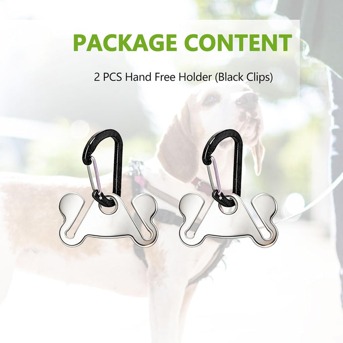 stainless steel dog poop bag holder with easy clip and durable metal design for hands free walking