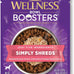 Wellness Bowl Boosters Simply Shreds Variety Pack Wet Dog Food Topper for Small, Medium, and Large Breeds, Grain Free, Natural, Chicken Recipes, 2.8 oz, Pack of 12 Pouches