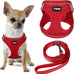 Yimeis No Pull Soft Mesh Pet Harness and Leash Set for Small Medium Large Dogs and Cats, Pink, X-Small