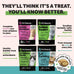 pet honesty cat multivitamin crunchy & creamy chews - supports immune, joint, skin, coat, and digestion health with omega 3s and lysine
