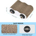 Katumo 4.9x3.1x1.6 inch corrugated paper parrot perch stand with two built-in wing nuts & bolts