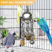 Large 304 Stainless Steel Bird Toy for Parrots, African Greys, Budgies, Lovebirds, Cockatiels, Cockatoo