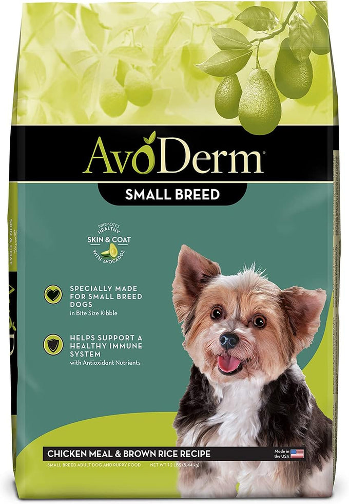 AvoDerm Natural Chicken Meal & Brown Rice Small Breed Dry Dog Food 7lb