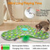 umosis Rechargeable Moving Concealed Feathers Real Mouse Squeaky Touch Activated Cat Kitten Toy
