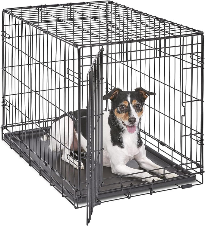 MidWest Homes for Pets 30-inch iCrate for medium breeds, 21-40 lbs, durable and easy to assemble