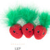 Catstages Strawbabies 3-Pack interactive cat toys for kittens and indoor cats with catnip, feathers, and crinkle
