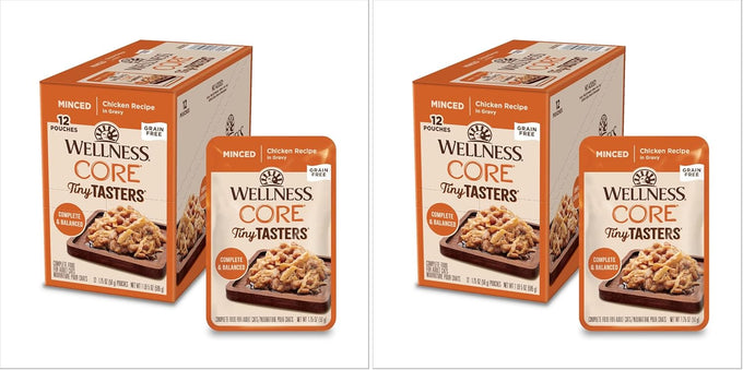 wellness-core-tiny-tasters-pate-adult-wet-cat-food-natural-protein-rich-grain-free-duck-recipe-pack-of-12-pouches